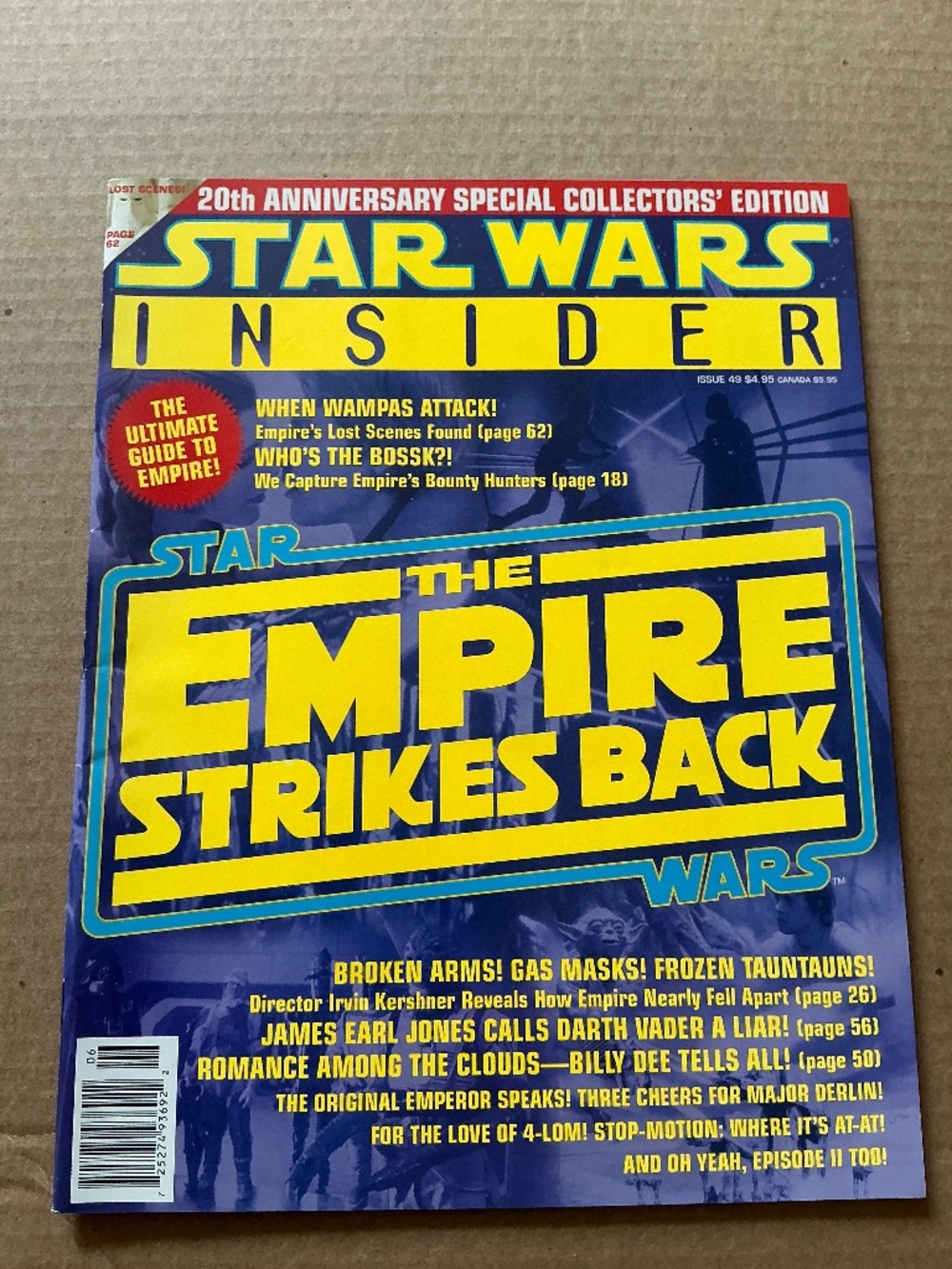 Star Wars Insider Magazine 20th AnniversaryEdition May 2000 Empire Strikes Back